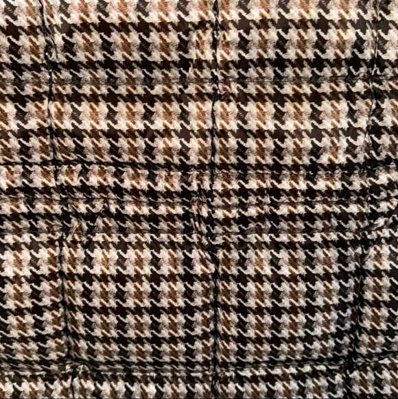 🏷️ Bernardo Water Resistant Houndstooth Puffer Vest Brown Multi Size Medium - Picture 6 of 6